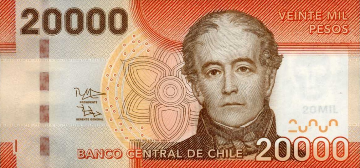 Front of Chile p165d: 20000 Pesos from 2013