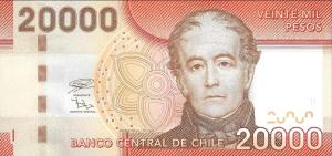 Gallery image for Chile p165j: 20000 Pesos