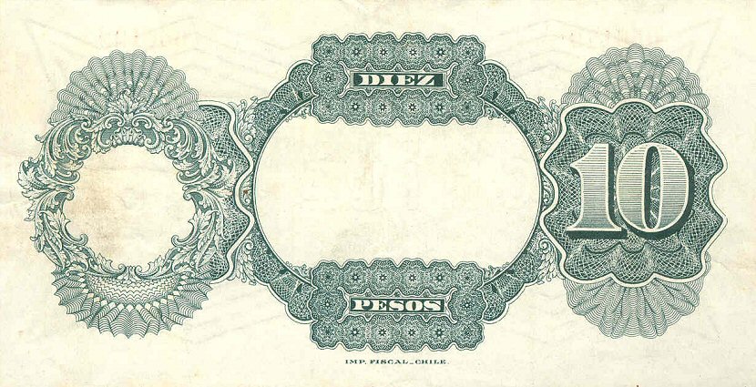 Back of Chile p73: 10 Pesos from 1925