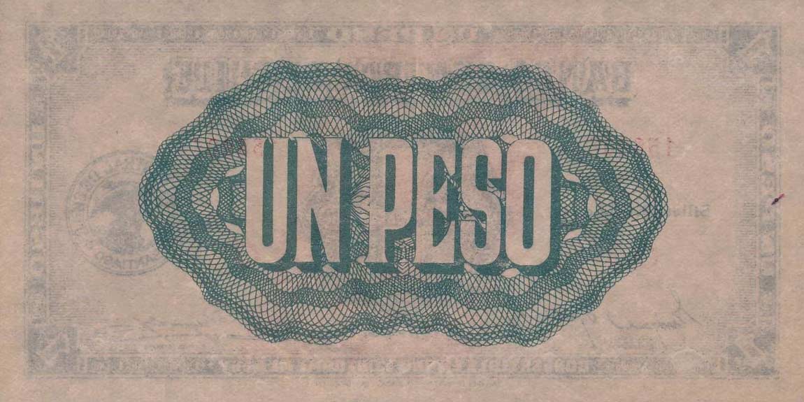 Back of Chile p89: 1 Peso from 1942