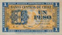 p90a from Chile: 1 Peso from 1943