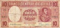 p92c from Chile: 10 Pesos from 1933