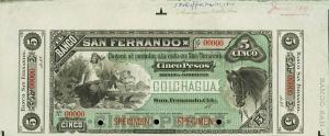 pS397s from Chile: 5 Pesos from 1899