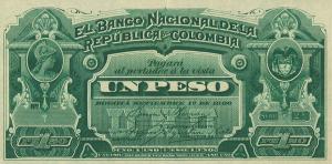 Gallery image for Colombia p192s: 1 Peso