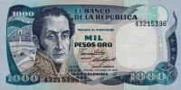 Gallery image for Colombia p424c: 1000 Pesos Oro