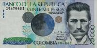 Gallery image for Colombia p448e: 20000 Pesos