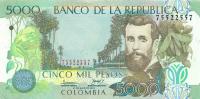 Gallery image for Colombia p452l: 5000 Pesos from 2010