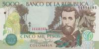 Gallery image for Colombia p452o: 5000 Pesos