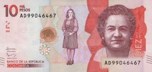 p460b from Colombia: 10000 Pesos from 2016 p460b from Colombia: 10000 Pesos from 2016