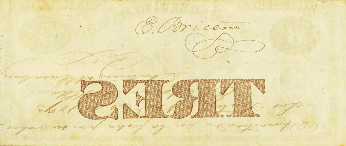 Back of Colombia pS188: 3 Pesos from 1866