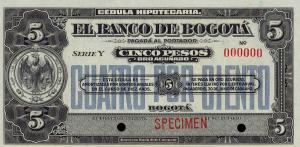 pS298s from Colombia: 5 Pesos from 1919