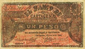 pS345a from Colombia: 1 Peso from 1900