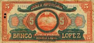 pS575a from Colombia: 5 Pesos from 1919