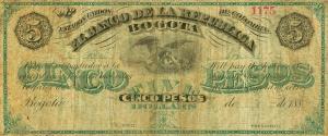 Gallery image for Colombia pS809A: 5 Pesos