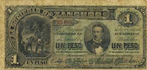 pS909a from Colombia: 1 Peso from 1882