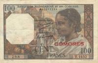 p3a from Comoros: 100 Francs from 1960