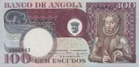 p106a from Angola: 100 Escudos from 1973