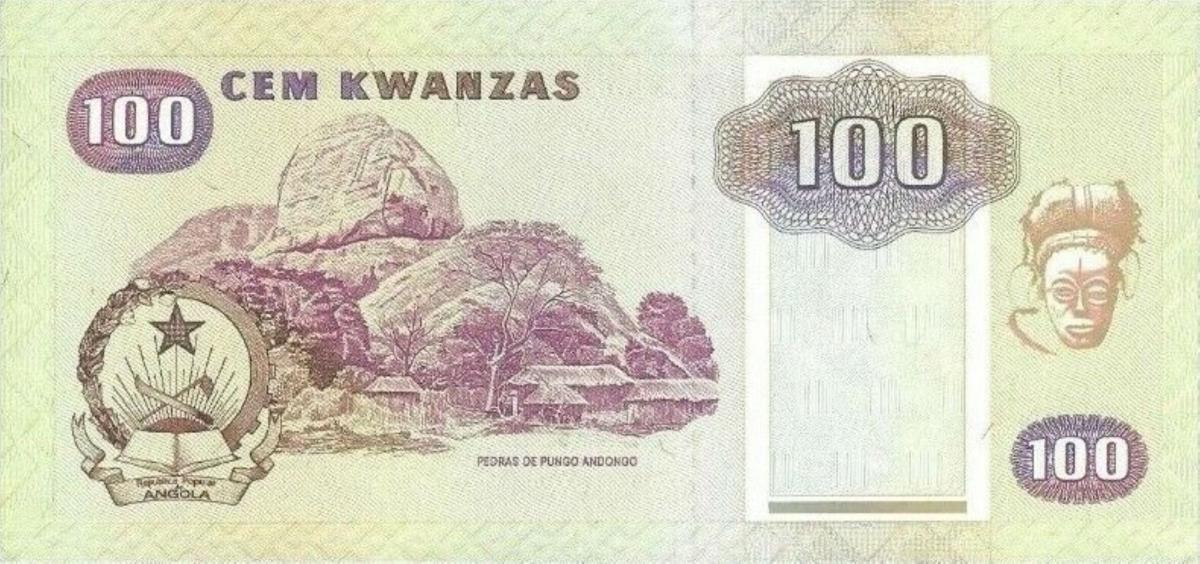 Back of Angola p129a: 1000 Kwanzas from 1991