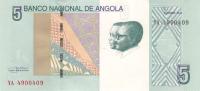 Gallery image for Angola p151A: 5 Kwanzas