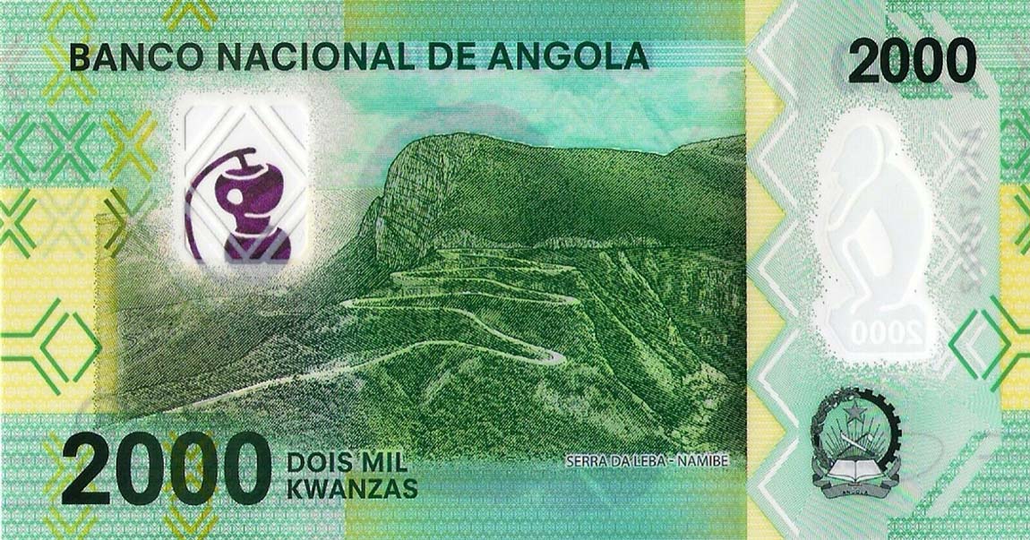 Back of Angola p163: 2000 Kwanzas from 2020