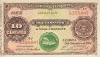 p39b from Angola: 10 Centavos from 1914