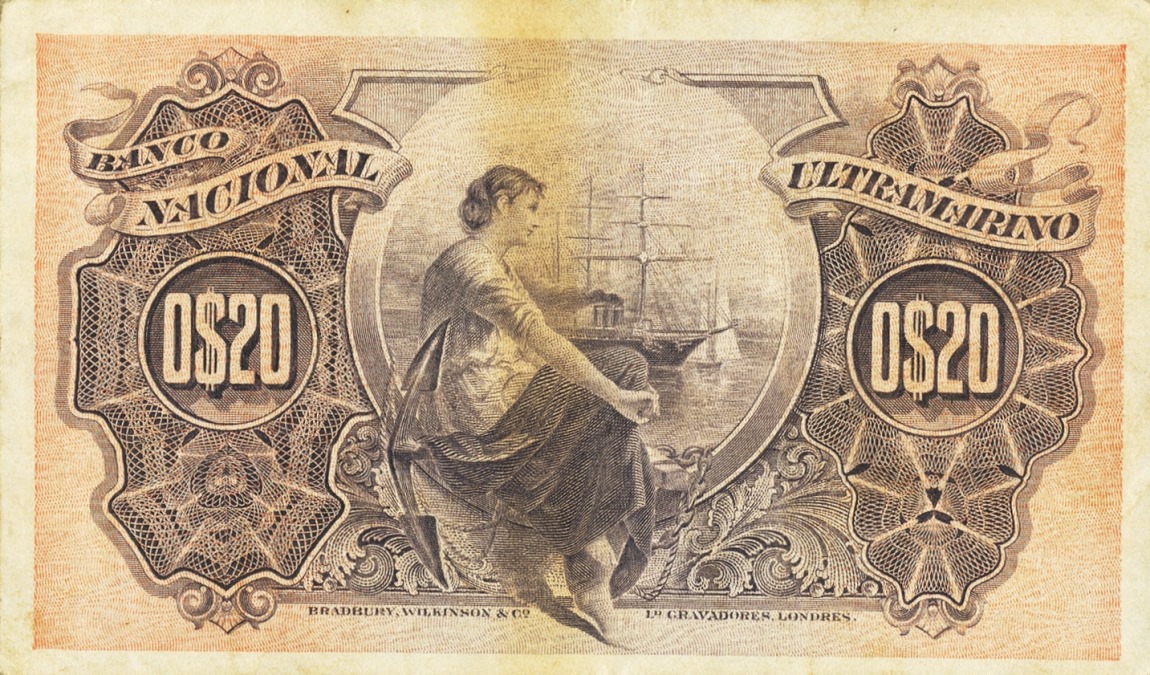 Back of Angola p43: 20 Centavos from 1914
