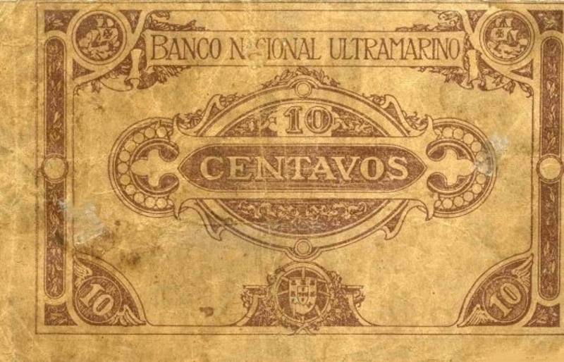 Back of Angola p51: 10 Centavos from 1920