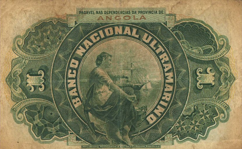 Back of Angola p55a: 1 Escudo from 1921