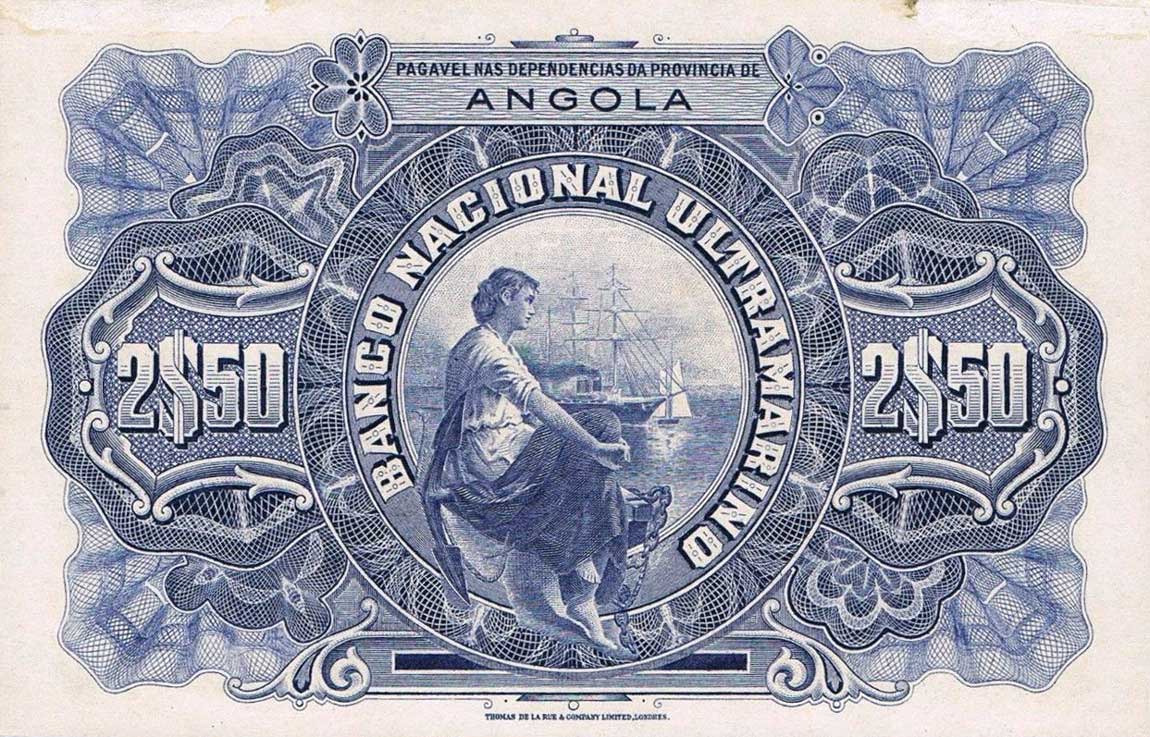 Back of Angola p56s: 2.5 Escudos from 1921