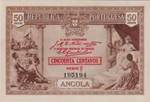 Gallery image for Angola p63a: 50 Centavos from 1923