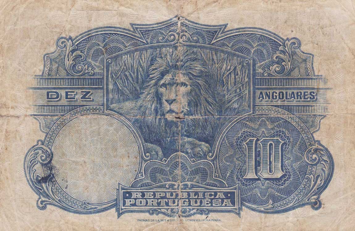 Back of Angola p67: 10 Angolares from 1926