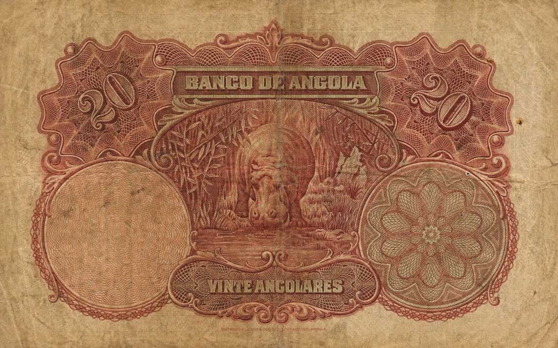 Back of Angola p72: 20 Angolares from 1927