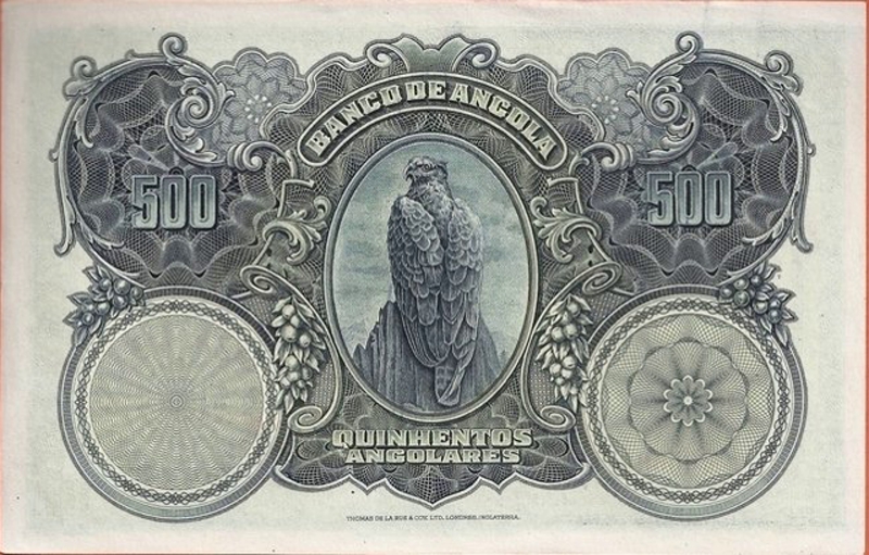 Back of Angola p76a: 500 Angolares from 1927