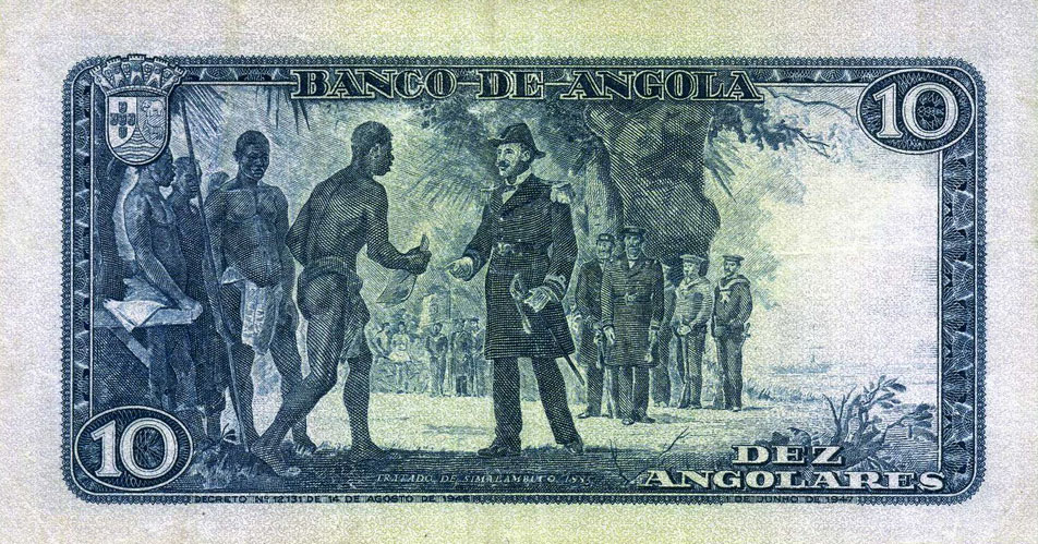 Back of Angola p78a: 10 Angolares from 1946