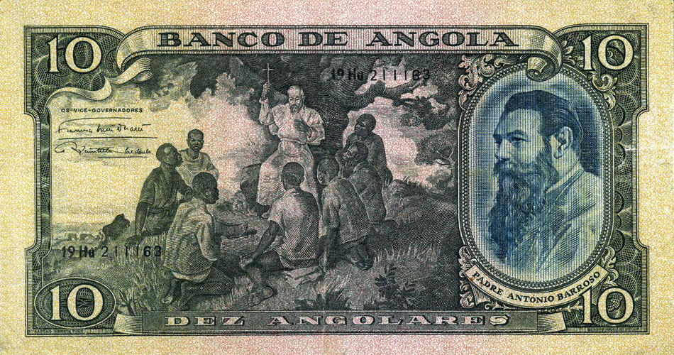 Front of Angola p78a: 10 Angolares from 1946