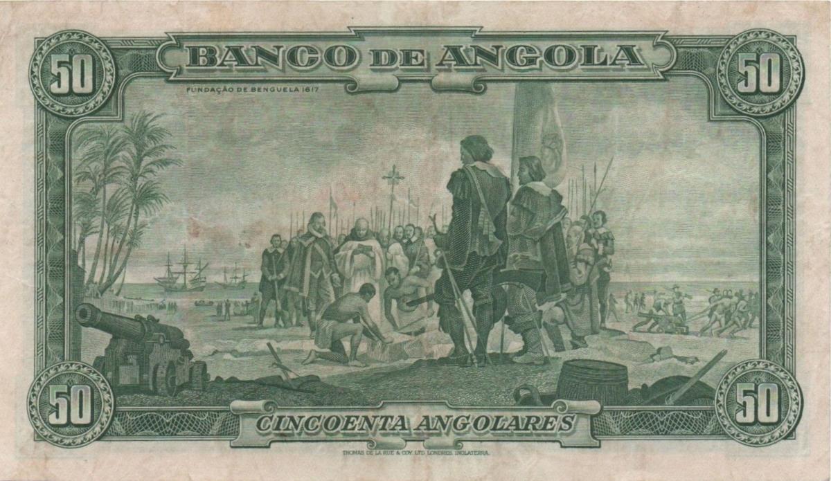 Back of Angola p84a: 50 Angolares from 1951