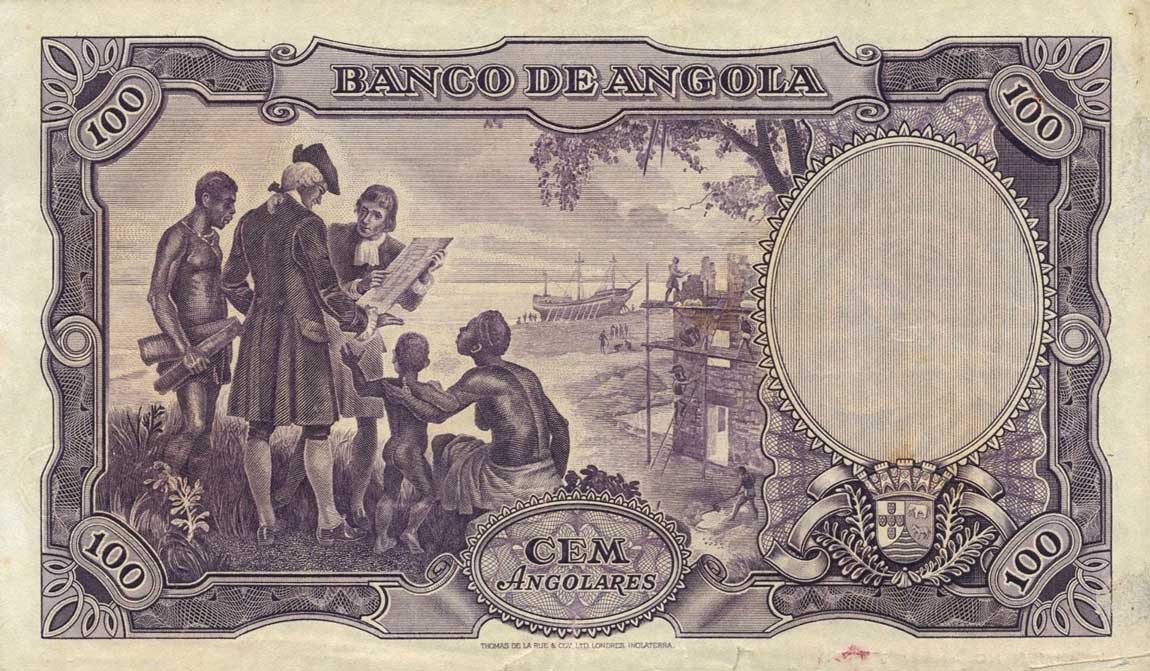 Back of Angola p85s: 100 Angolares from 1951