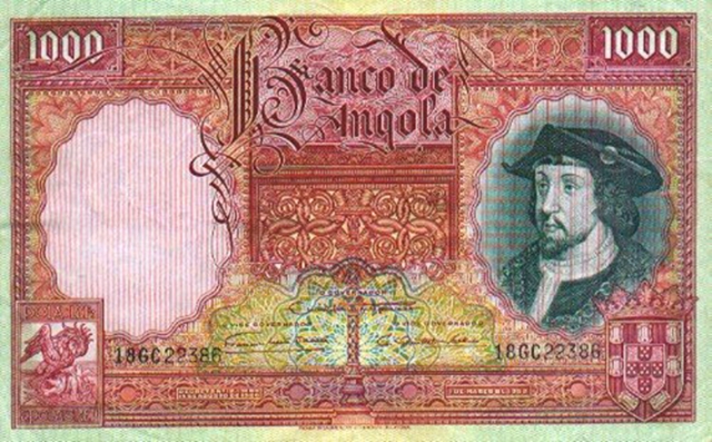 Front of Angola p86a: 1000 Angolares from 1952