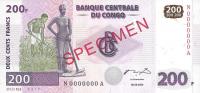 Gallery image for Congo Democratic Republic p95s: 200 Francs