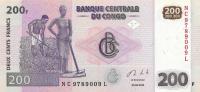 Gallery image for Congo Democratic Republic p99b: 200 Francs