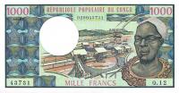 p3d from Congo Republic: 1000 Francs from 1978