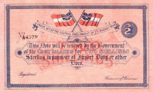 Gallery image for Cook Islands p1: 2 Shillings