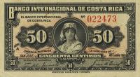 p157a from Costa Rica: 50 Centimos from 1918