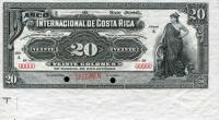 p162s from Costa Rica: 20 Colones from 1914