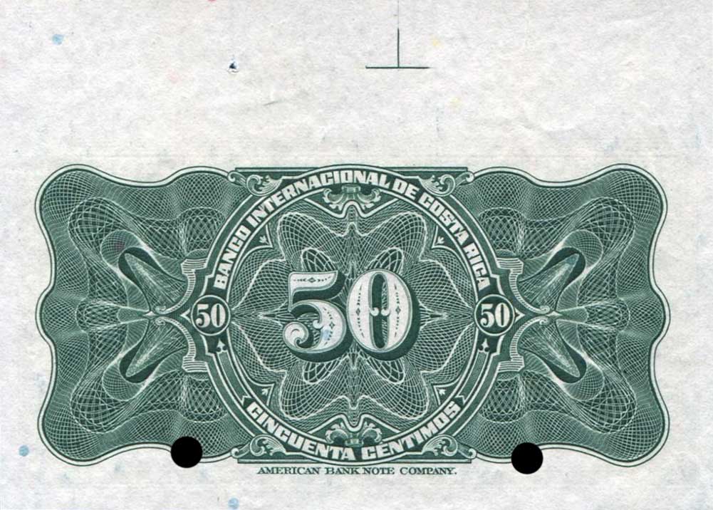 Back of Costa Rica p173s: 50 Centimos from 1935