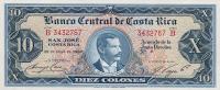 p229a from Costa Rica: 10 Colones from 1962