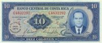 p242 from Costa Rica: 10 Colones from 1971