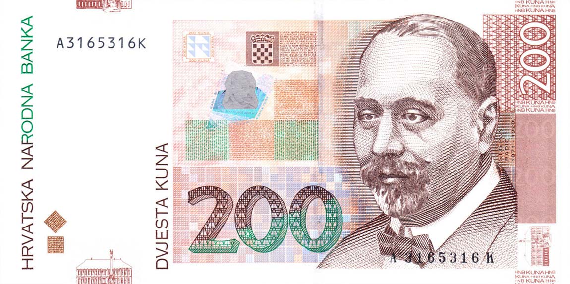 Front of Croatia p42a: 200 Kuna from 2002