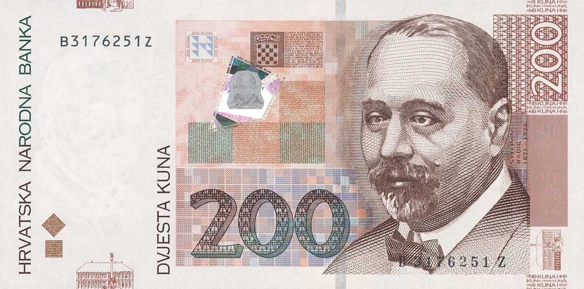 Front of Croatia p42r: 200 Kuna from 2001