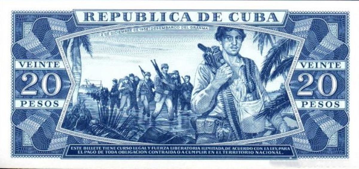 Back of Cuba p105c: 20 Pesos from 1983